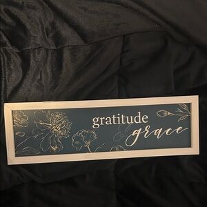 Floral Gratitude and Grace Wall Art